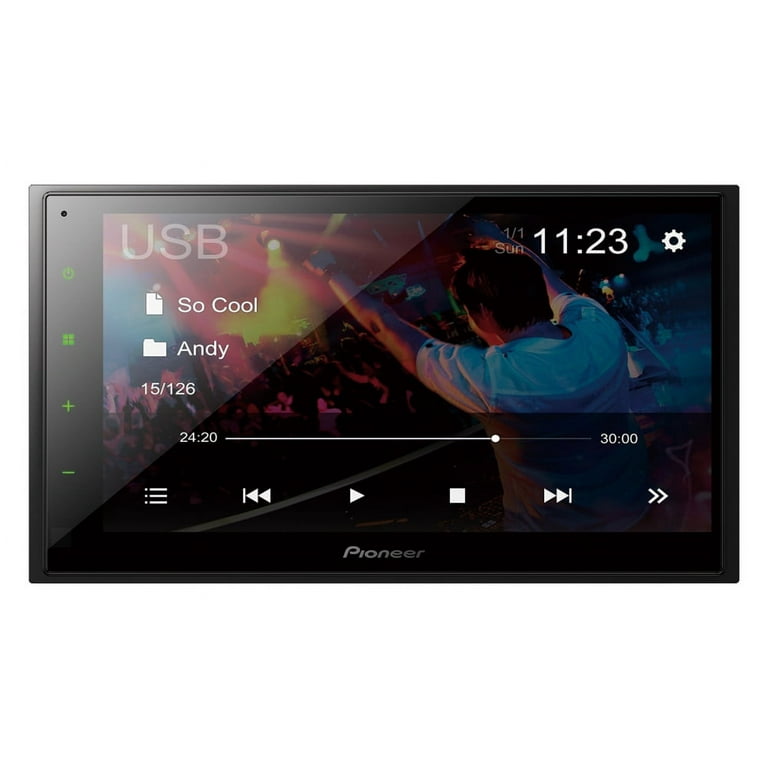 Pioneer DMH-130BT Double Din 6.8 Touchscreen Bluetooth Car Stereo  Receiver, Android / Apple iOS 