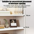 thumbnail image 4 of White Double Tier Desktop Shelf, Wooden Desk Organizer for Office, Study Room Bookshelf Storage, 4 of 6