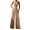 L-Orange, variant on 2025 Women's Jumpsuit Women Solid Ruffle Lace Olive Jumpsuit Sleeveless Lace Up Jumpsuit Satin Jumpsuit Long Sleeve Medium Length Straight Trousers Jumpsuit Short
