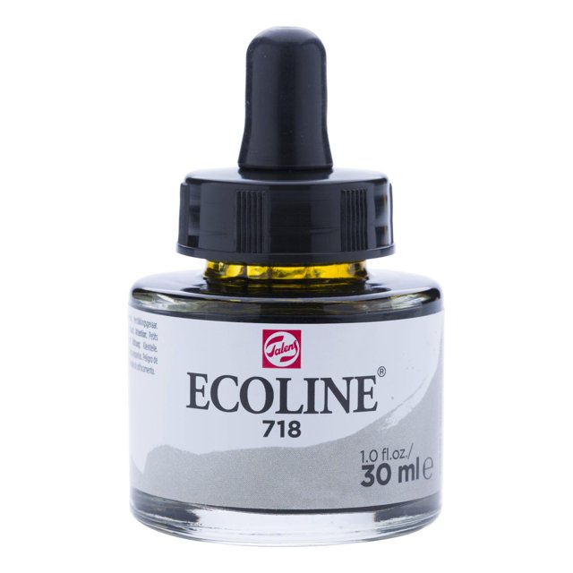 Acuarela Líquida Ecoline 30ml Royal Talens gris 30 ml