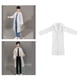 thumbnail image 3 of Abrigo tipo gabardina de muñeca de moda, chaqueta cortavientos de corte ajustado, ropa de abrigo para uso diario blanco, 3 of 9