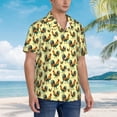 thumbnail image 3 of Susaid Roosters In Farm Print Short Sleeve Shirts Button Down Casual Shirts Summer Beach Aloha Button Down Short Sleeve for Men ,X-Large, 3 of 7