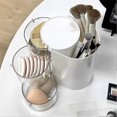 thumbnail image 4 of Clear Acrylic Makeup Display Case Rotating Space-Saving Versatile Desktop Organiser Modern Bathroom Countertop, 4 of 5