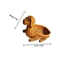 thumbnail image 2 of FOMIYES Brown Simulation Rattan Storage Basket Dog Design for Bread Snacks and Home Decor, 2 of 8