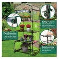 thumbnail image 3 of Mini Greenhouse 4 Tier, 27x18x63 Inch Portable Plant Greenhouse, Black, 3 of 7