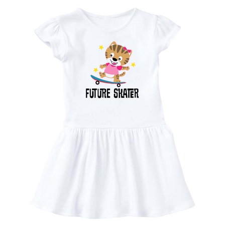 

Inktastic Skateboarding Girls Future Skater Gift Baby Girl Dress