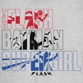 thumbnail image 2 of Junior's The Flash Superheroes Silhouettes  Graphic Tee Athletic Heather Small, 2 of 3