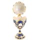 thumbnail image 4 of Egg Style Trinket Box Hinged Enamelled Rhinestones Multifunctional Home Decor Alloy Vintage Jewelry Box Gold Blue, 4 of 4