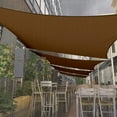thumbnail image 2 of Amgo 4' x 13' Custom Size Brown Rectangle Square Waterproof Sun Shade Sail Order To Make UPF50+ AMWTPS9.5 Canopy Awning, 98% UV Blockage Water Resistant, Backyard Patio Garden (We Customize), 2 of 8