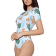 thumbnail image 3 of Picia Turtles And Goldfish Womens One Piece Swimsuits Modest Tummy Control Bathing Suits Lace Up Slimming Swim Suit-Large, 3 of 9