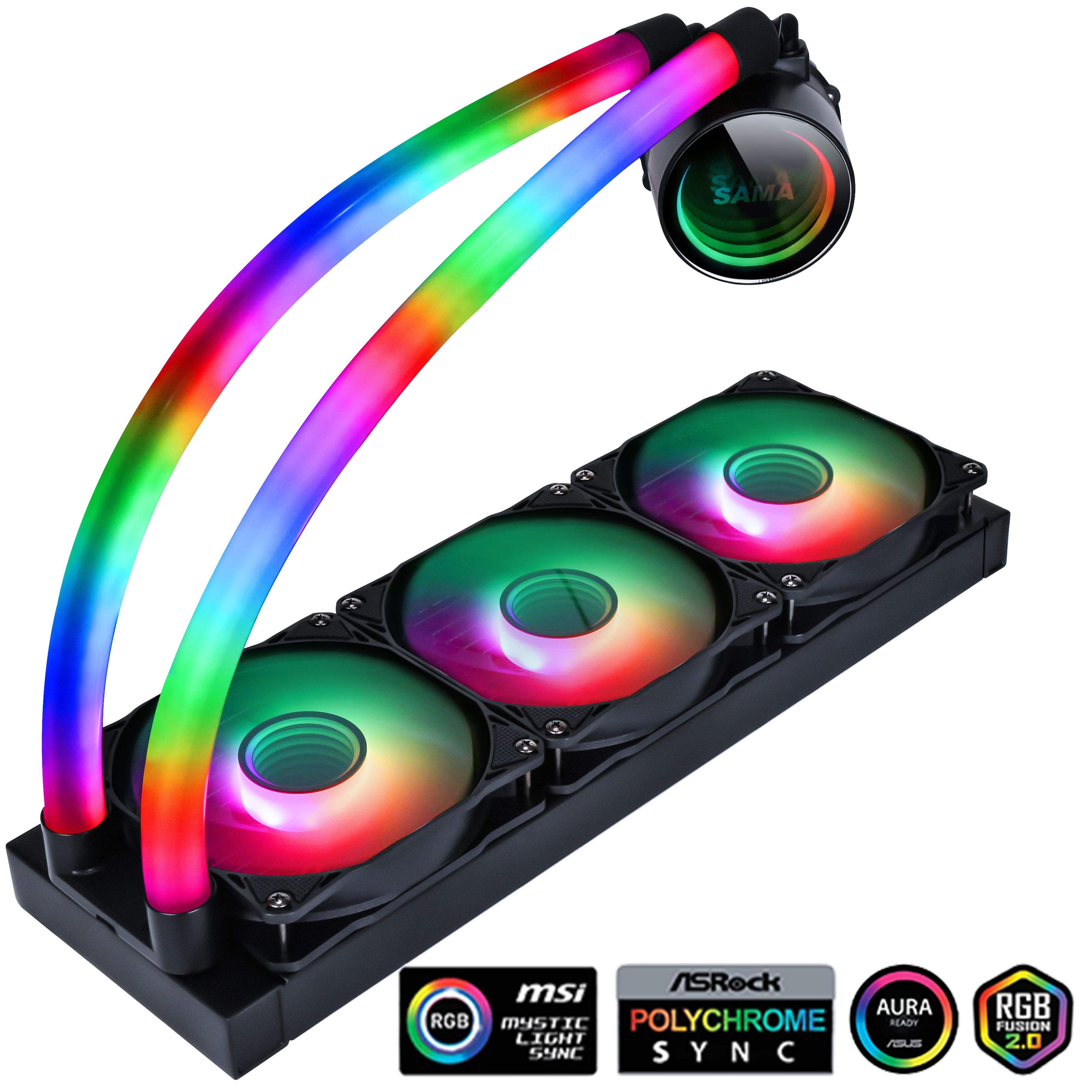 SAMA 360mm Cpu PC Gaming Liquid Cooler ARGB AIO Infinity Mirror SAMA 360mm Cpu PC Gaming Liquid Cooler ARGB AIO Infinity Mirror