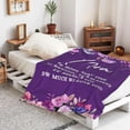 thumbnail image 5 of Gifts for Mom Blanket Throw Best Mom Ever Moms Birthday Gift Mommy Blankets Soft Flannel Bedding Mother's Day Blanket Valentines Day Gifts for Mother from Daughter Son Anniersaries Gift 50"X40", 5 of 8