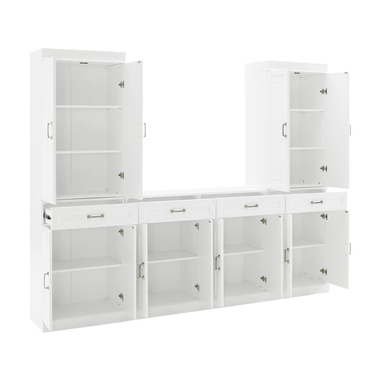 Crosley Furniture Stanton 3PC Wood Entertainment Center/Sideboard