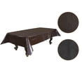 thumbnail image 2 of Almencla Table Protective Cover 7/8/9ft Leatherette Anti- Oil Portable Table Dust Brown, 2 of 8