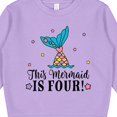 thumbnail image 3 of Inktastic 4th Birthday Mermaid Tail Girls Toddler Sweatshirt, 3 of 4