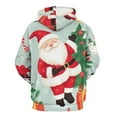 thumbnail image 3 of Hoodies Christmas Santas And Festive Elements Sweatshirt Pullover Men And Women Fashion Hoodie, 3 of 6