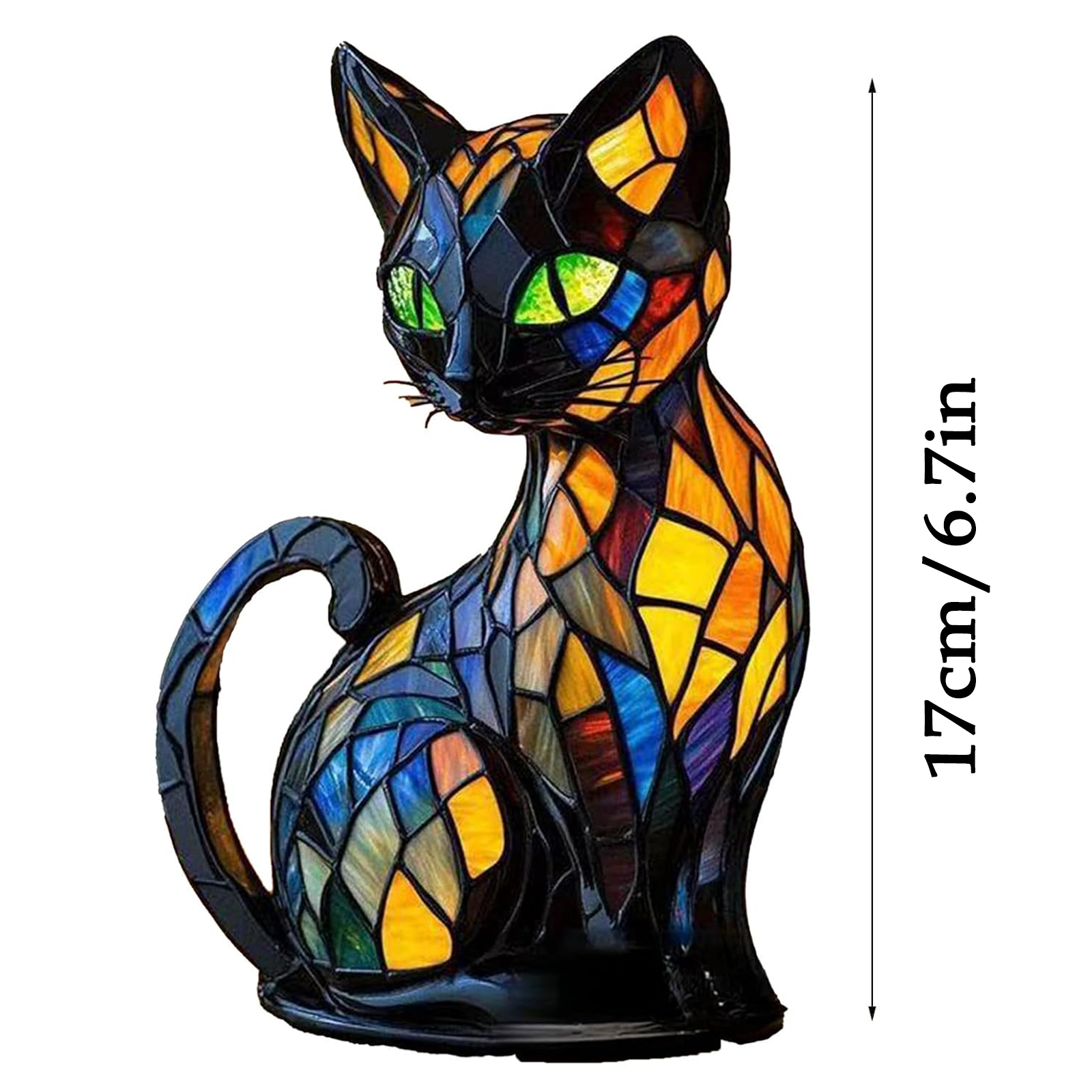 GITpooo Stained Glass Lamp,Dog Lamps Stained Glass Lamp,Cute Pet Dogs Themed LED Table Lamps,Stained Resin Tabletop Night Light,Dachshund Schnauzer Corgi Pug Boxer Dog