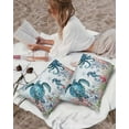 20x12 Outdoor Pillow Covers Set of 2, Ocean Turtles Octopus Waterproof