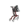 HurryRoll Rollator Rolling Walker By HurryCane, Red