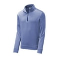 thumbnail image 3 of PosiCharge Sport-Wick Heather Fleece 1/4-Zip Pullover. ST263, 3 of 4