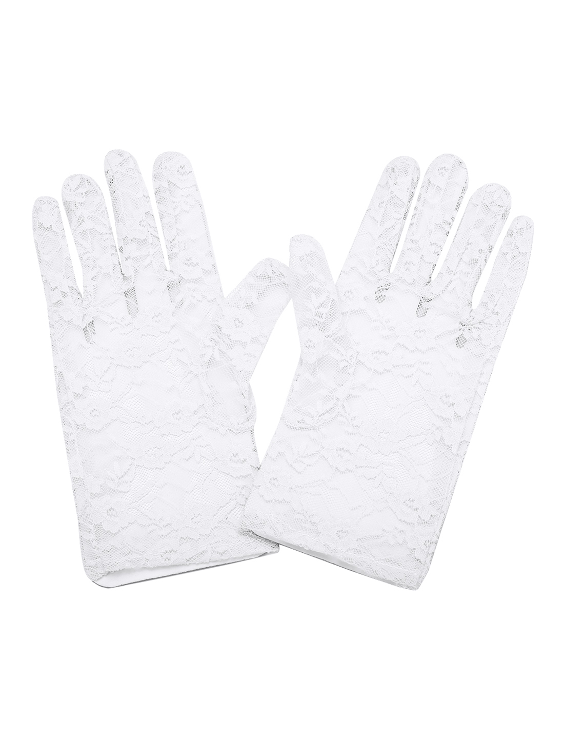 white finger gloves