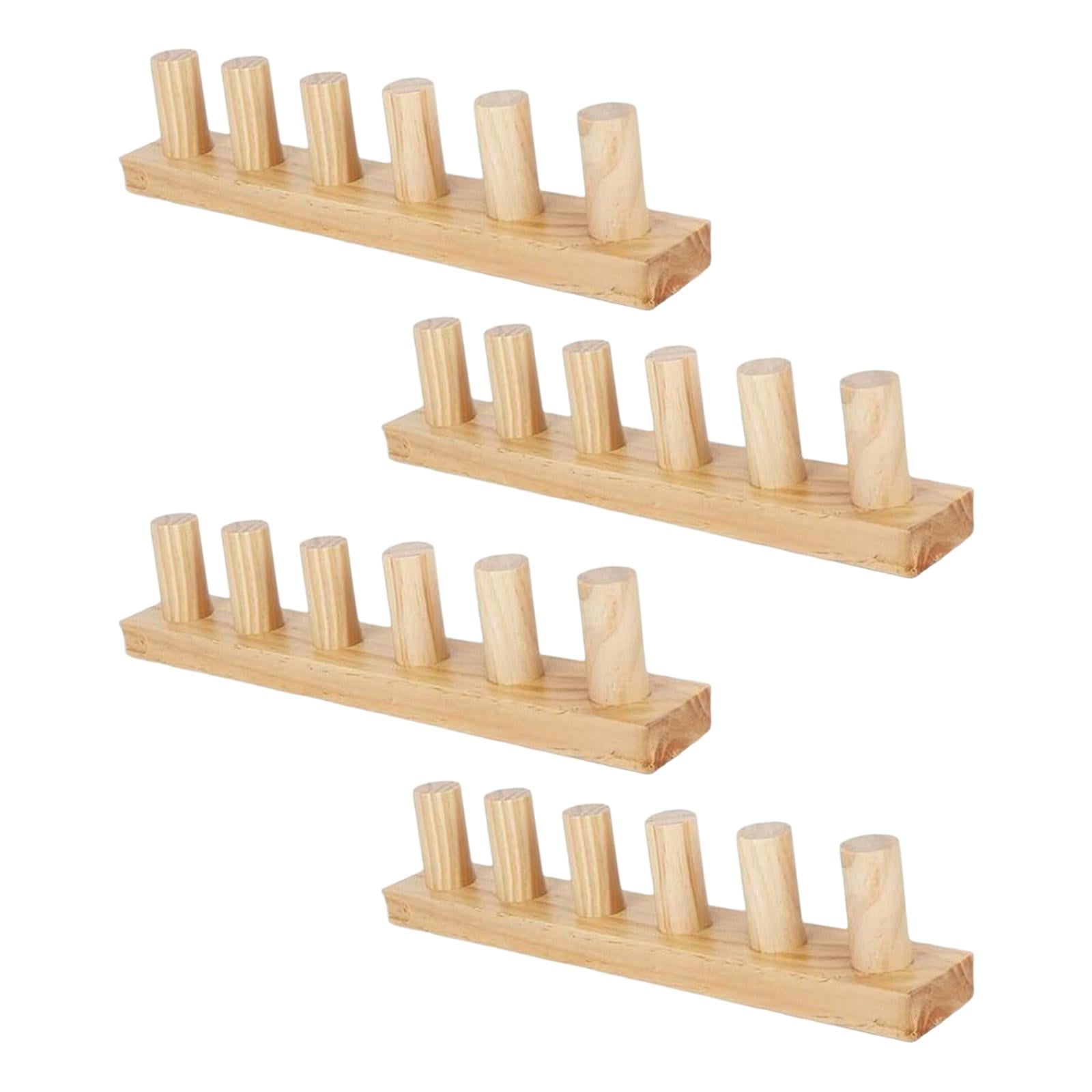 4 Set Knitting Loom Hand Knitting Kit Blanket Loom Crafted from Wood for Beginner Friendly Blanket Making Projects