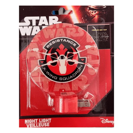 

Star Wars Resistance X-Wing Squadron Decorative Adjustable Night Light Lamp for Kids Toy Gifts Christmas Stocking Stuffer Home Bedroom Lighting - Pack of 1