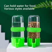 Dual-Function Bird Feeder Set, Hanging Water Dispenser & Seed Container, Easy-Clean Plastic for Indoor/Outdoor Aviaries