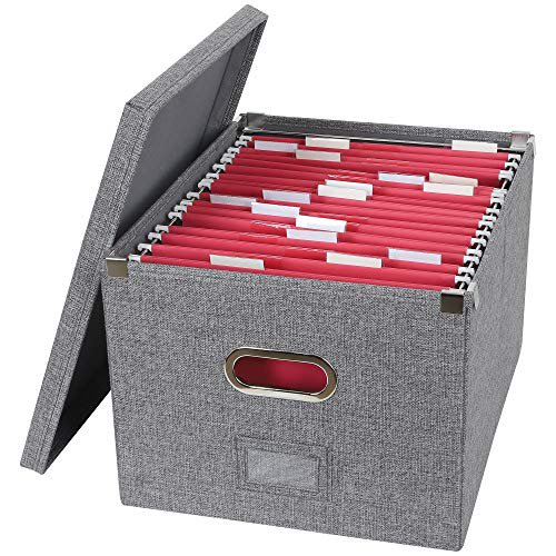 ATBAY File Storage Box Collapsible Large Capacity Office File Organizer