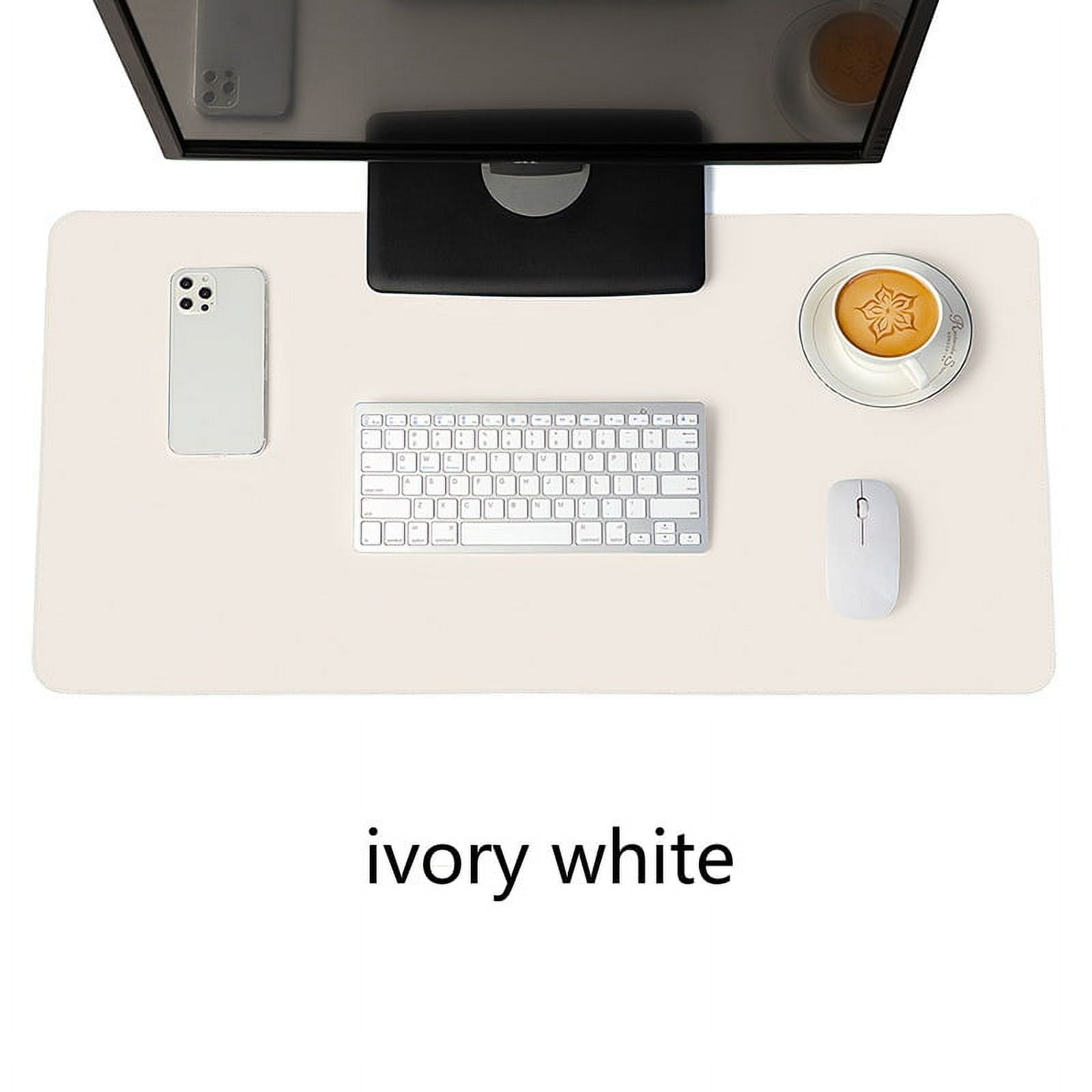 Portable Mouse pad large Gaming Waterproof Non-slip PU Leather Suede Desk Mat Computer Keyboard desk pad Mats white mousepad