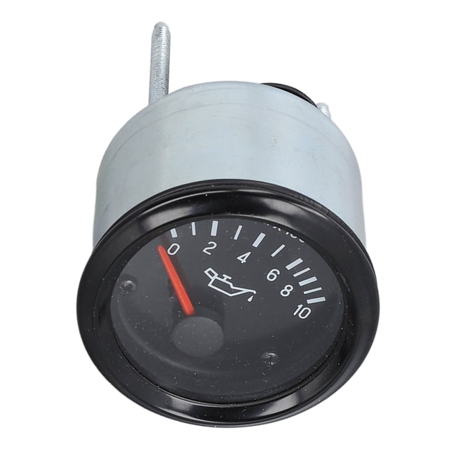 52mm Electric Mechanical LED Backlight Oil Pressure Gauge 0-10KPa X 100 Automotive Replacement Oil Pressure Tester Engine Fuel Pressure Meter Press Meter