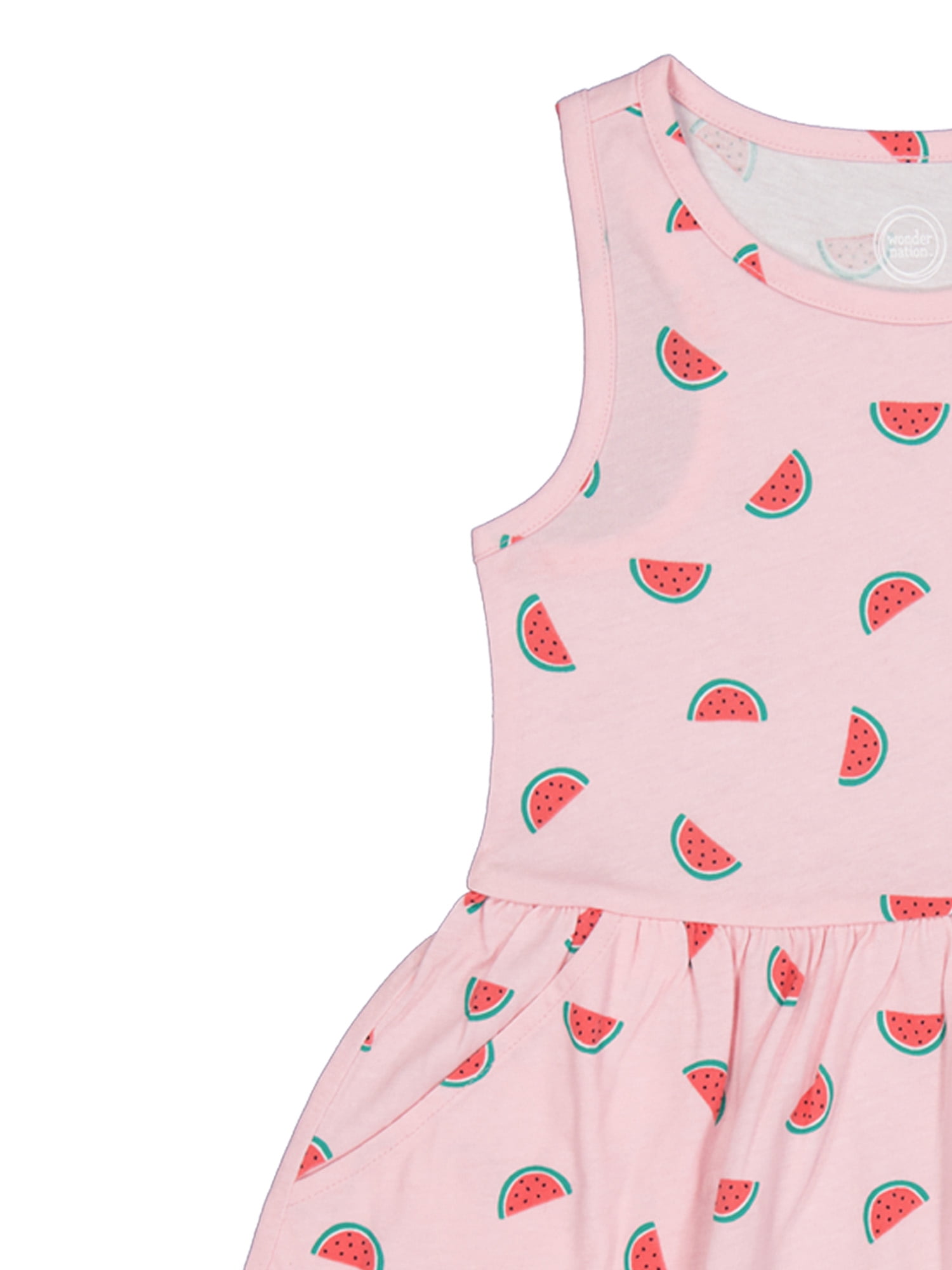Wonder Nation Girls Tank Play Dress 2pk, Sizes 4-18 & Plus
