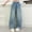 Blue 2, variant on Girls Wide Leg Jeans Trendy Star Embroidery Baggy Denim Pants with Pockets Teen Youth Elastic Waist Y2K Streewear Jeans 5-15 Years