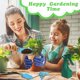 thumbnail image 5 of Juego de herramientas de jardinería para niños, juego de jardinería para niños, juguetes de excavación para patio trasero al aire libre con carretilla, pala, rastrillo, paleta, tenedor, regalos de, 5 of 7