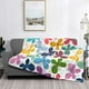 thumbnail image 2 of Fotbe Colorful Butterflies Manta de Franela con Estampado, Manta Ultrasuave para Cama, Sofá, Auto, Hipoalergénica y Antibolitas-60"x50", 2 of 6