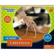 Discovery Kids 3D Wood T-Rex Puzzle Kit