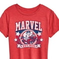 thumbnail image 3 of Marvel - Collegiate Americana - Women's Short Sleeve Graphic T-Shirt, 3 of 5