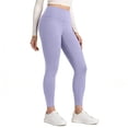 thumbnail image 2 of Buttery Soft Leggings for Women - High Waist 7/8 Length Workout Gym Yoga Pants Purple M, 2 of 7