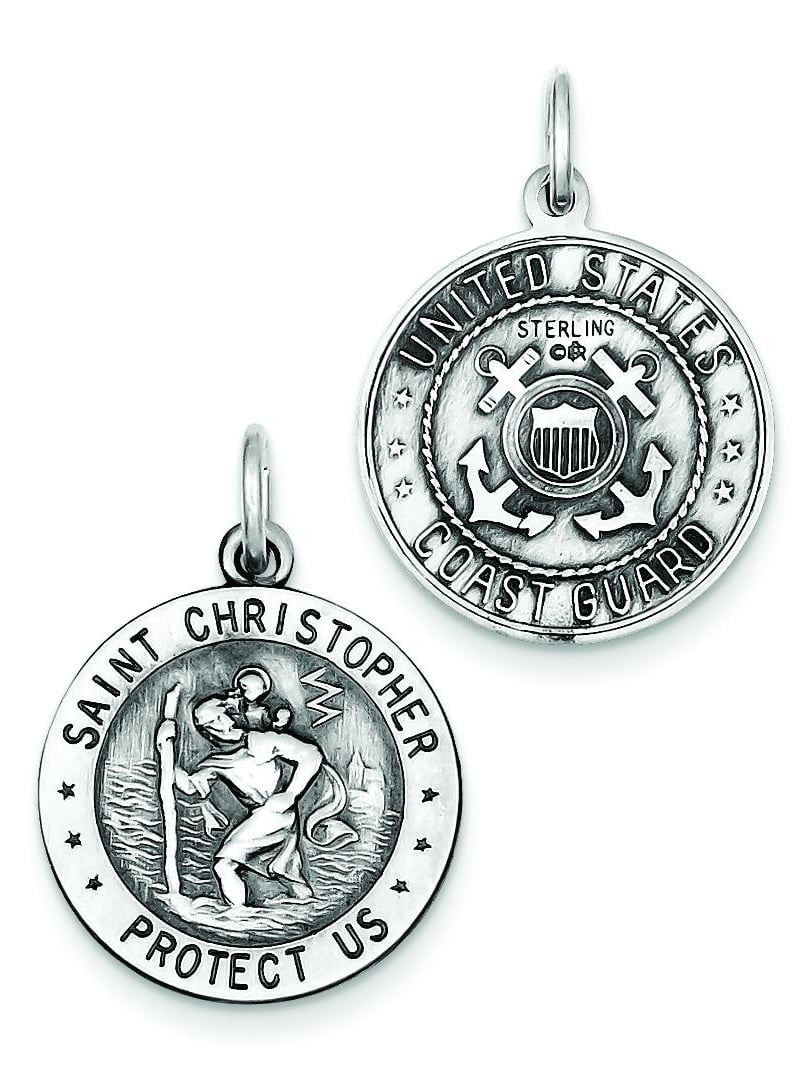 Christopher/Natl Guard Charm. DiamondJewelryNY Eye Hook Bangle Bracelet with a St