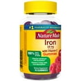 Nature Made Iron Gummies 18 mg with Vitamin C, 70 ct for Red Blood Cell