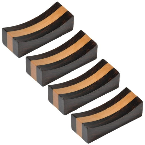 EXHUMKY Wooden Chopsticks Rest Set 4 Pieces Multicolor Vintage Style Tableware Accessories