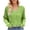 Green, variant on Idoravan Women's Cardigans Women's Color Hollowed Out Knitted Cardigan Loose V-neck Long Sleeved Cardigan Tops