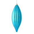 thumbnail image 1 of Vickerman M183212S 8 in. Turquoise Shiny Line Finial Ornament  4 per Bag, 1 of 3