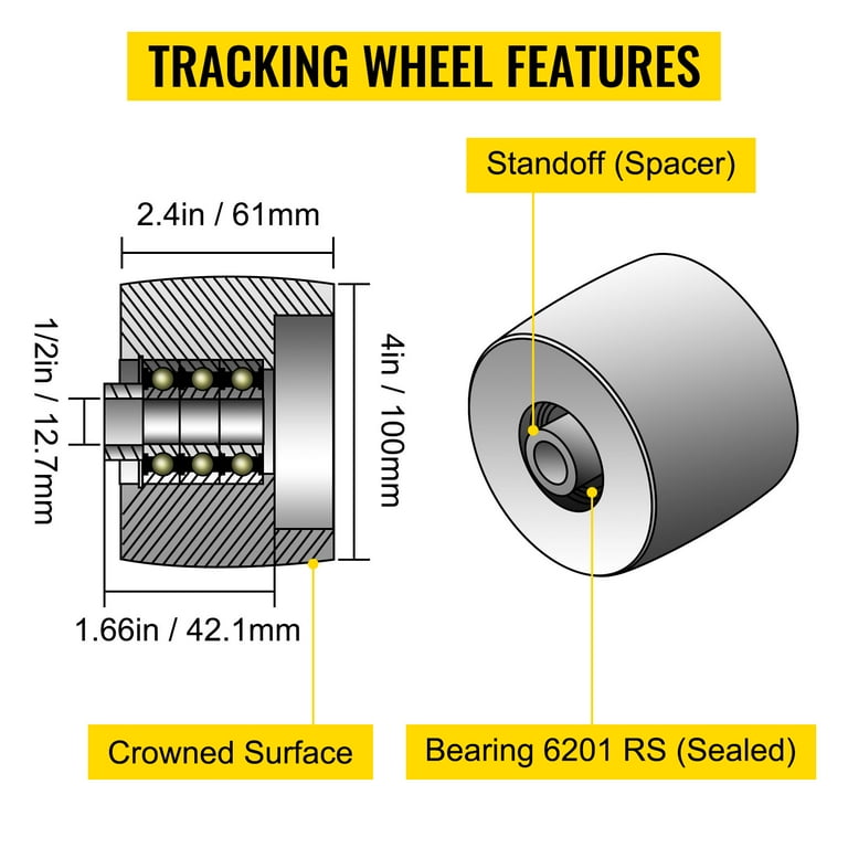 Belt Grinder Knife Grinder 5 Drive Wheel Crowned 1-1/8 Bore 6061 Alu - Knife  Grinder Parts.com