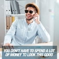 thumbnail image 3 of RAY SOLÉE | Gafas de sol para hombre, mujer y niños, pack de 3 con lentes tintados y protección UVA y UVB (carey, dorado, veta de madera, negro), 3 of 3