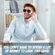thumbnail image 3 of RAY SOLÉE | Gafas de sol para hombre, mujer y niños, pack de 3 con lentes tintados y protección UVA y UVB (carey, dorado, veta de madera, negro), 3 of 3