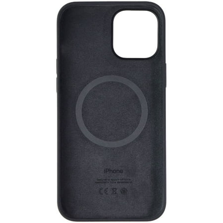 Apple - iPhone 12 Pro Max Silicone Case with MagSafe - Black