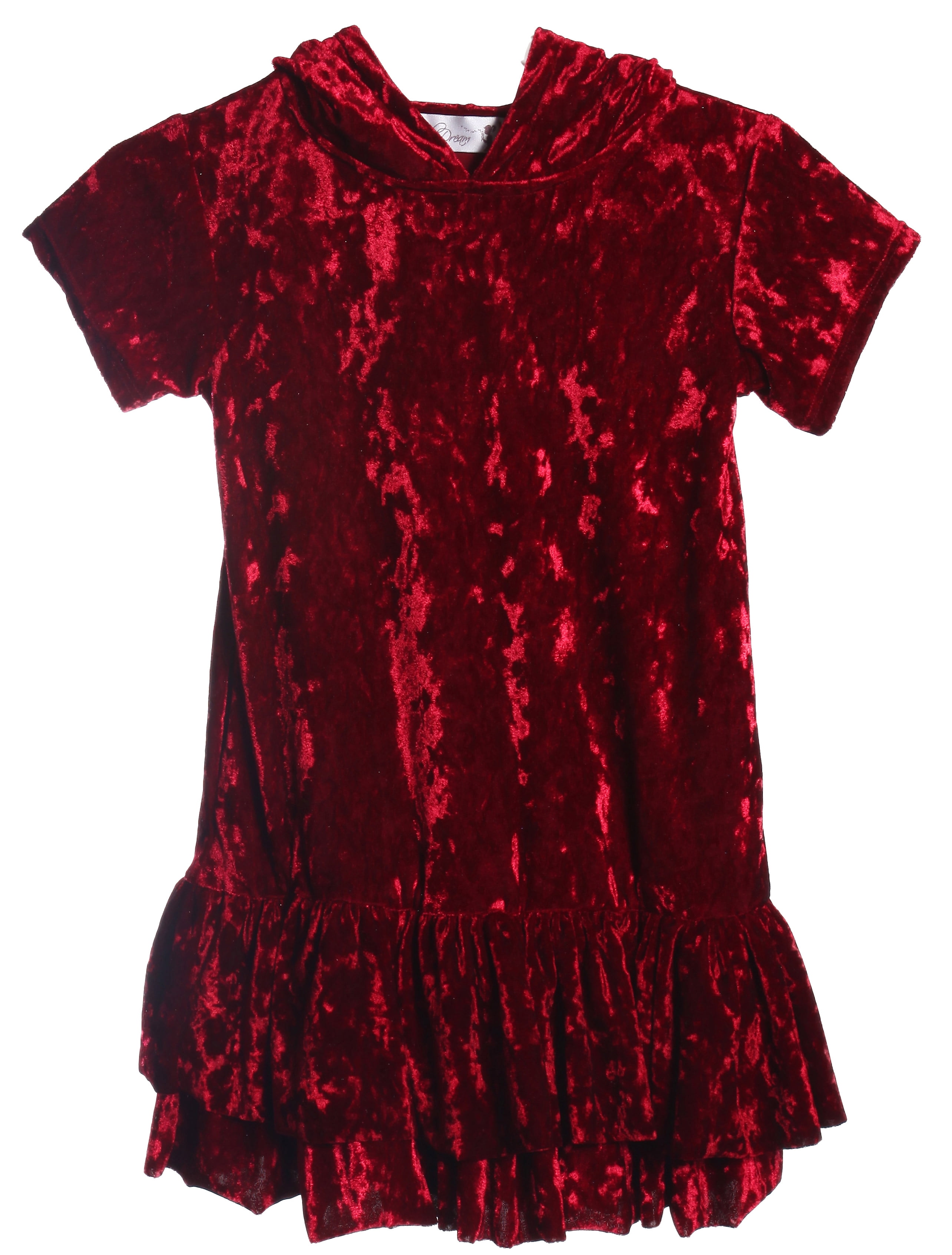 burgundy toddler dress