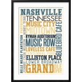 thumbnail image 2 of Art.com Nashville, Tennessee - Typography Art Print by Lantern Press, Black Frame Wall Art, 21" x 29", 2 of 5