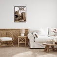 thumbnail image 2 of Kick Off Boots Stay Awhile Phrase Inspirational Graphic Art Black Framed Art Print Wall Art, 2 of 8
